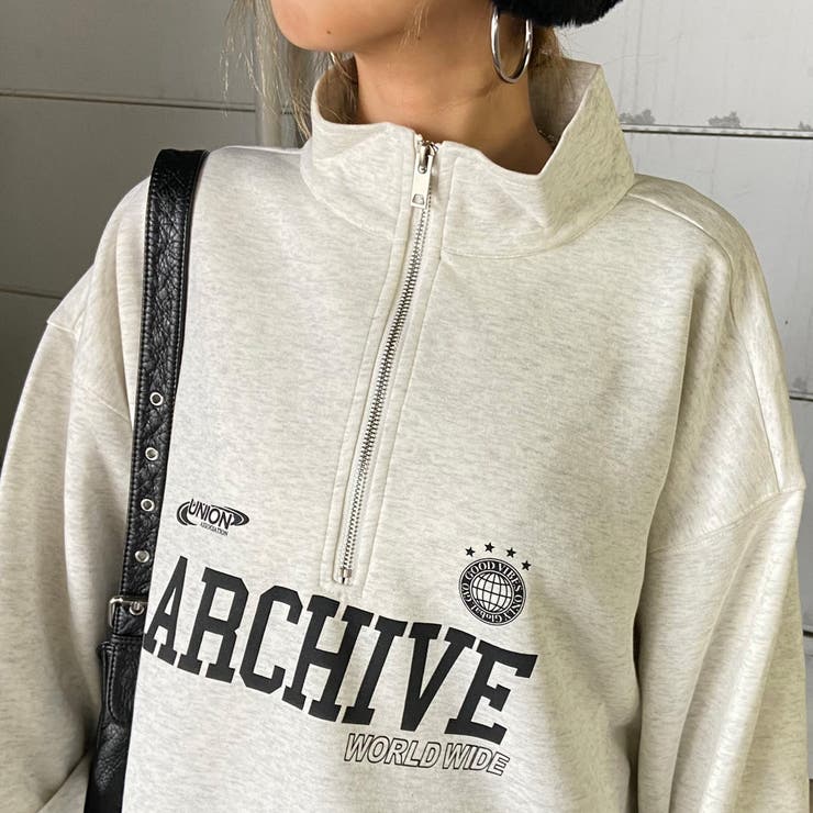 ハーフZIP裾ドロストチュニック | non-hedge  | 詳細画像8 