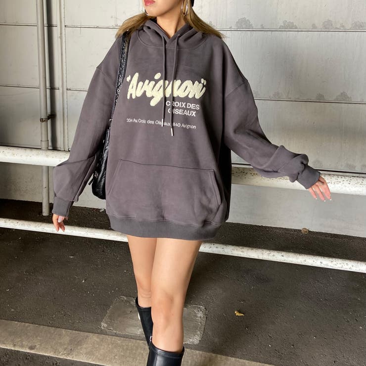 ボアロゴフードチュニック | non-hedge  | 詳細画像21 