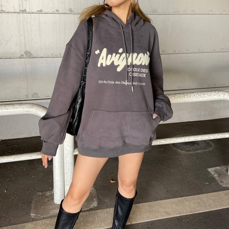 ボアロゴフードチュニック | non-hedge  | 詳細画像22 