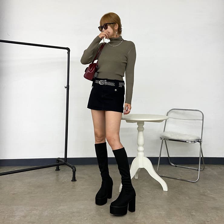 ハイネックリブショートトップス | non-hedge  | 詳細画像12 