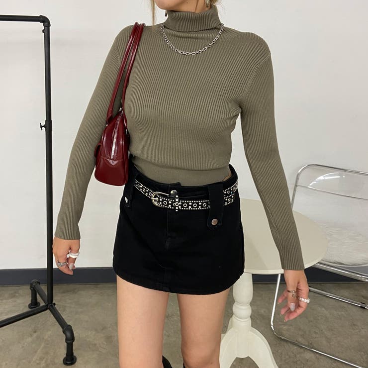 ハイネックリブショートトップス | non-hedge  | 詳細画像13 