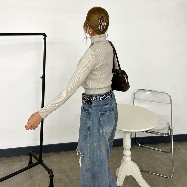 ハイネックリブショートトップス | non-hedge  | 詳細画像16 