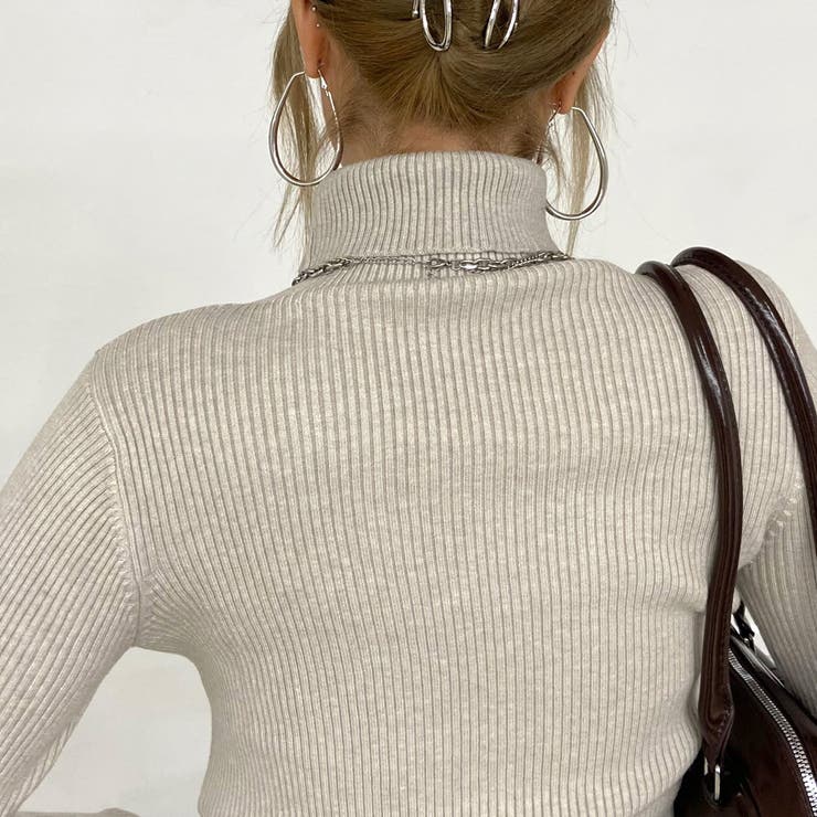 ハイネックリブショートトップス | non-hedge  | 詳細画像21 