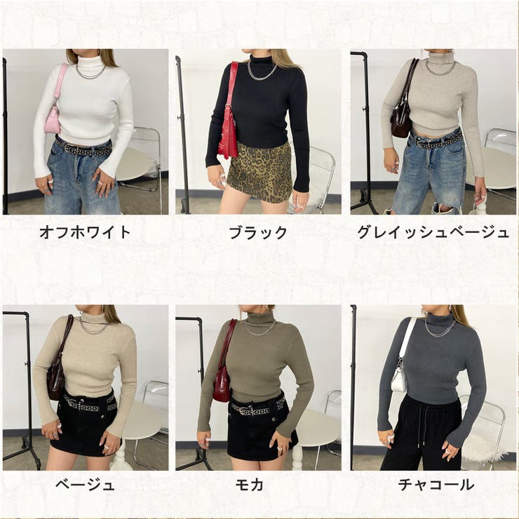 ハイネックリブショートトップス | non-hedge  | 詳細画像28 