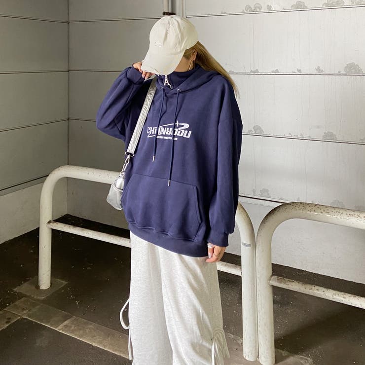 刺繍ロゴZIPフードチュニック | non-hedge  | 詳細画像18 