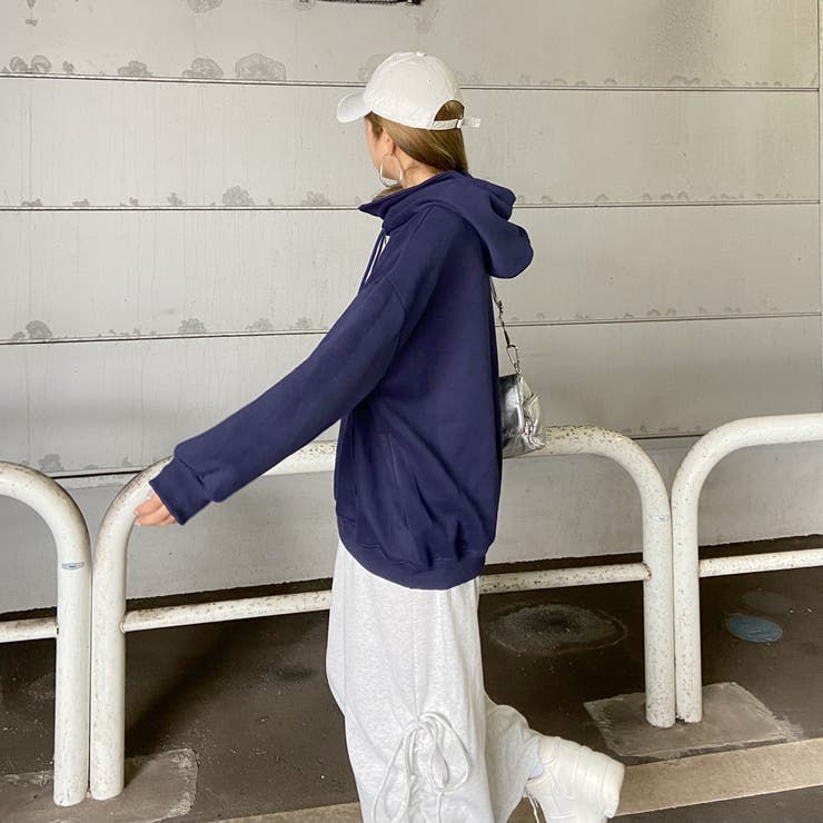 刺繍ロゴZIPフードチュニック | non-hedge  | 詳細画像19 