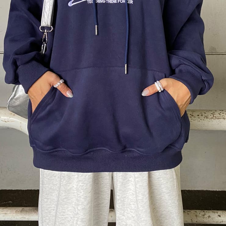 刺繍ロゴZIPフードチュニック | non-hedge  | 詳細画像28 