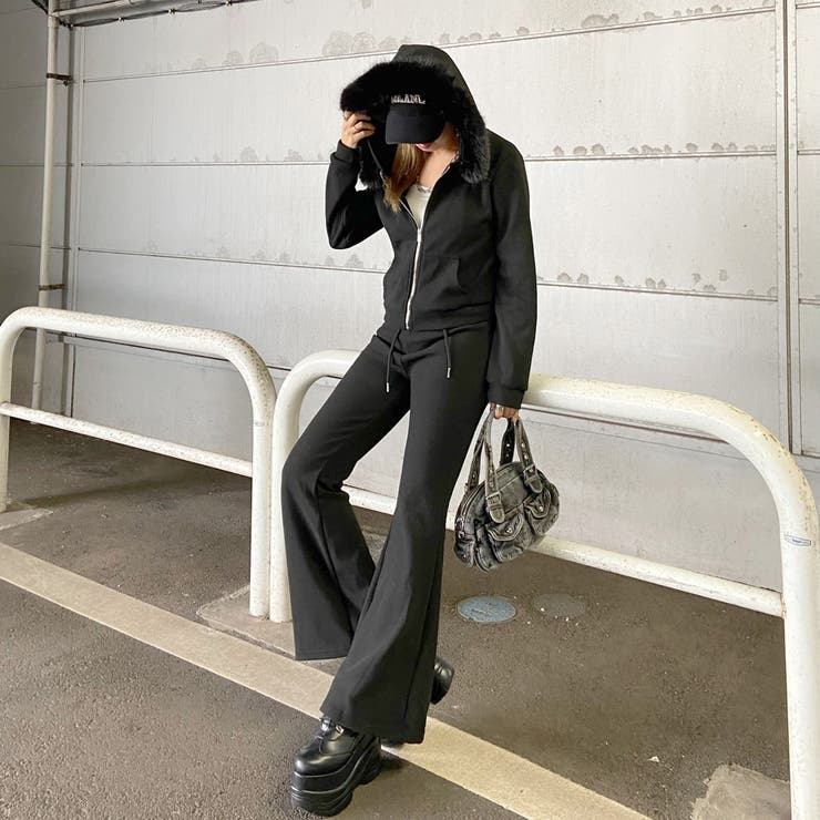 ファーフードZIPパーカー・フレアパンツセットアップ | non-hedge  | 詳細画像40 