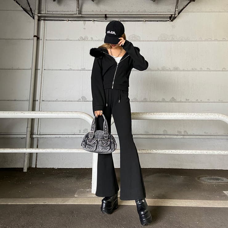 ファーフードZIPパーカー・フレアパンツセットアップ | non-hedge  | 詳細画像42 