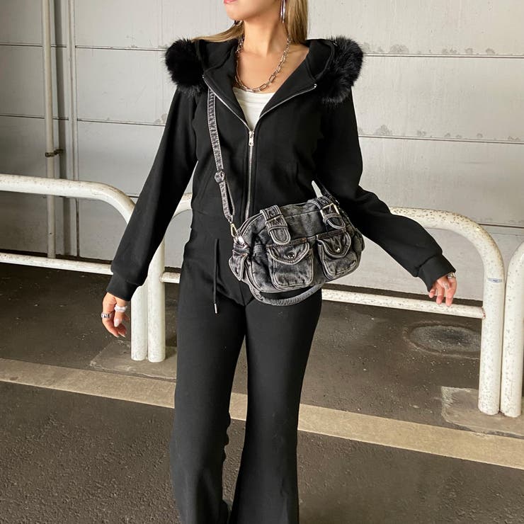 ファーフードZIPパーカー・フレアパンツセットアップ | non-hedge  | 詳細画像47 