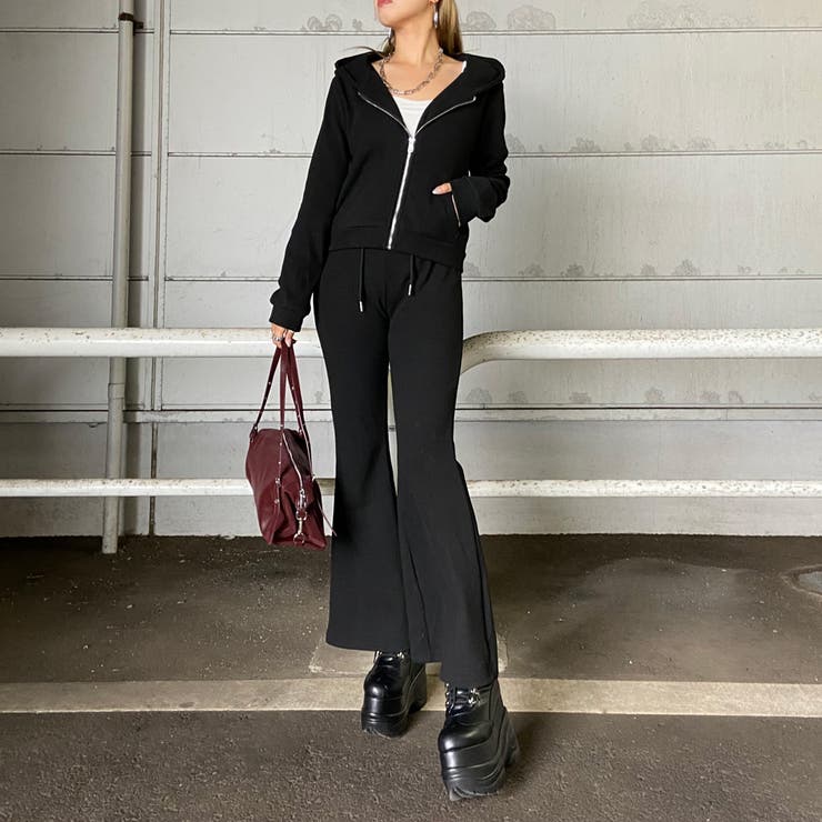 ファーフードZIPパーカー・フレアパンツセットアップ | non-hedge  | 詳細画像50 