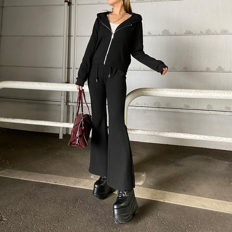 ファーフードZIPパーカー・フレアパンツセットアップ | non-hedge  | 詳細画像51 