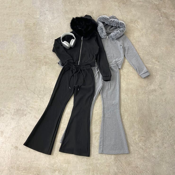 ファーフードZIPパーカー・フレアパンツセットアップ | non-hedge  | 詳細画像53 