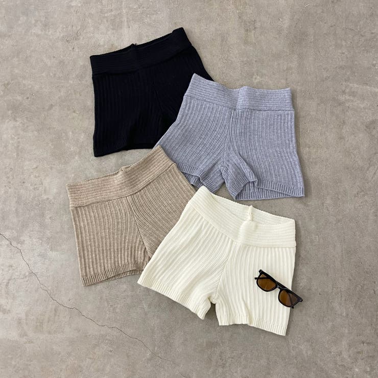 オフショルニットトップス・ショートパンツセットアップ | non-hedge  | 詳細画像34 