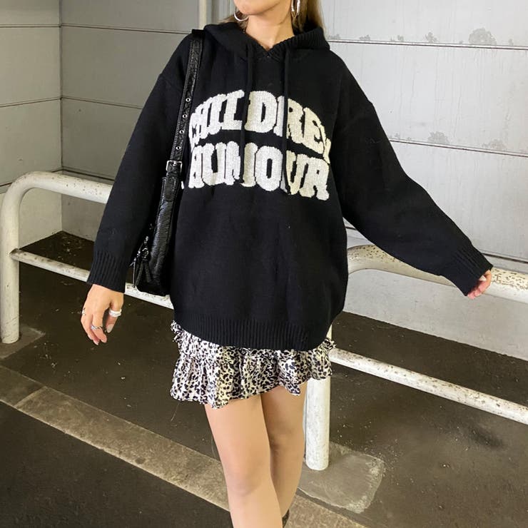 フードロゴニットチュニック | non-hedge  | 詳細画像10 