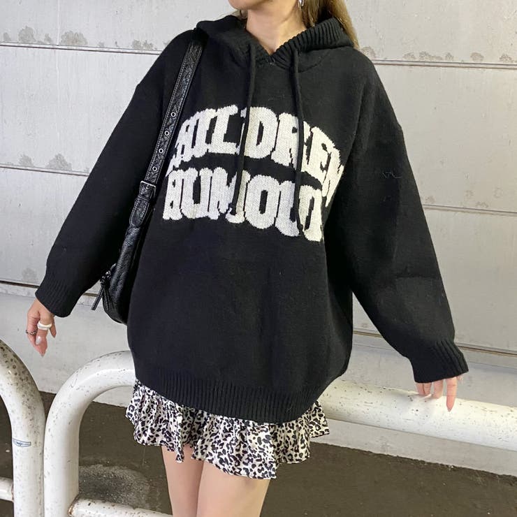 フードロゴニットチュニック | non-hedge  | 詳細画像11 