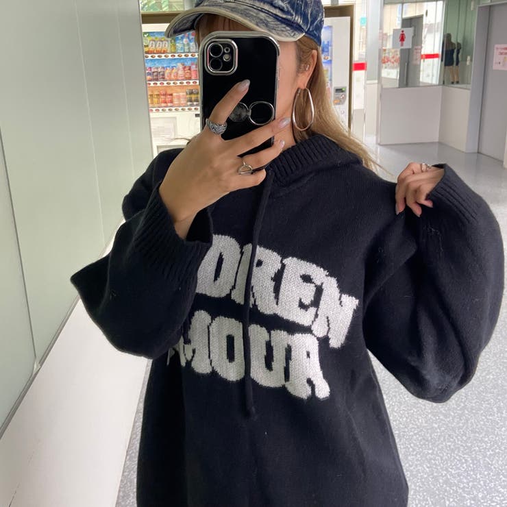 フードロゴニットチュニック | non-hedge  | 詳細画像12 