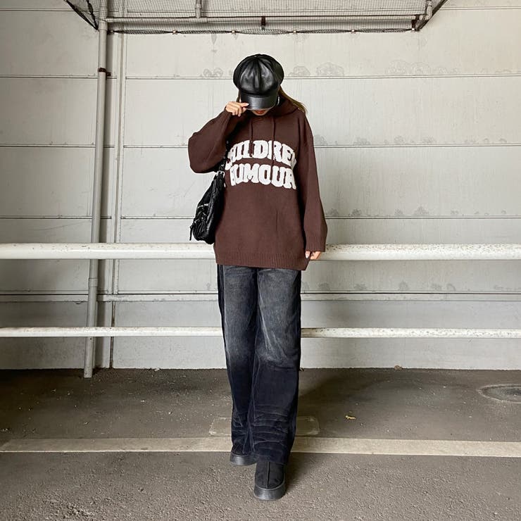 フードロゴニットチュニック | non-hedge  | 詳細画像17 