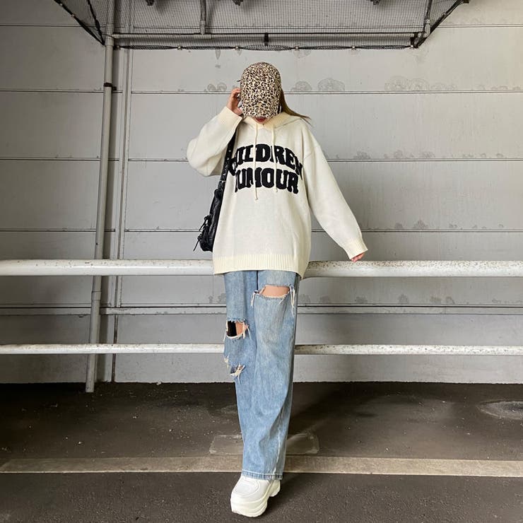 フードロゴニットチュニック | non-hedge  | 詳細画像21 