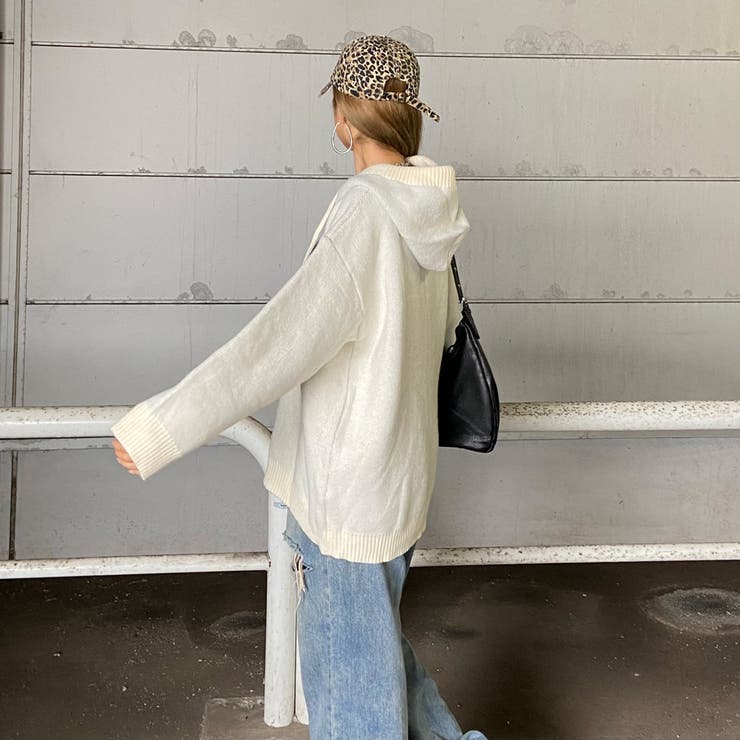 フードロゴニットチュニック | non-hedge  | 詳細画像23 