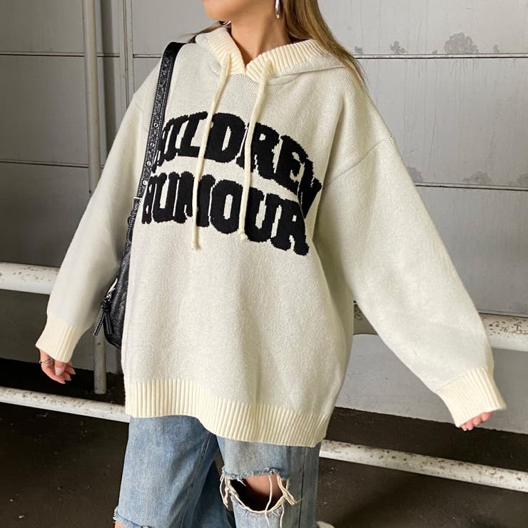 フードロゴニットチュニック | non-hedge  | 詳細画像25 