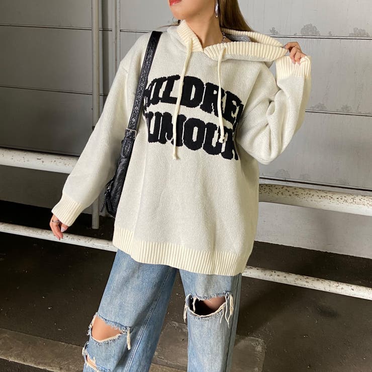 フードロゴニットチュニック | non-hedge  | 詳細画像26 