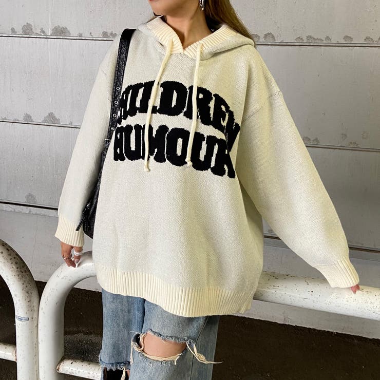 フードロゴニットチュニック | non-hedge  | 詳細画像28 