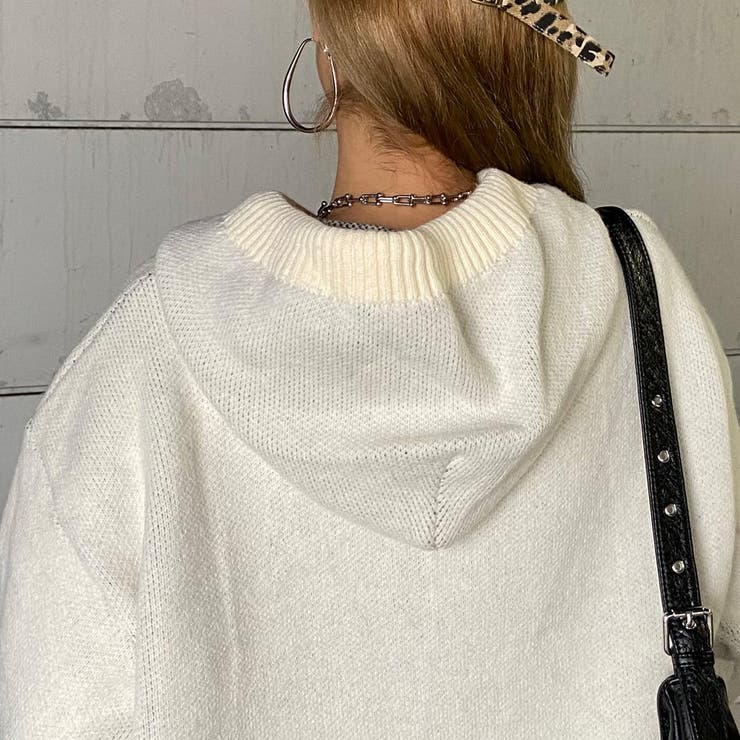 フードロゴニットチュニック | non-hedge  | 詳細画像30 