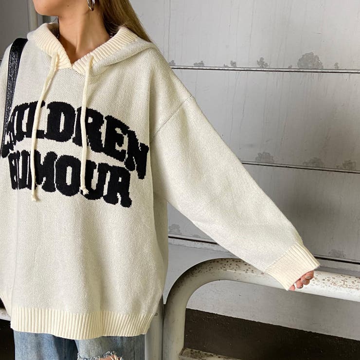 フードロゴニットチュニック | non-hedge  | 詳細画像31 