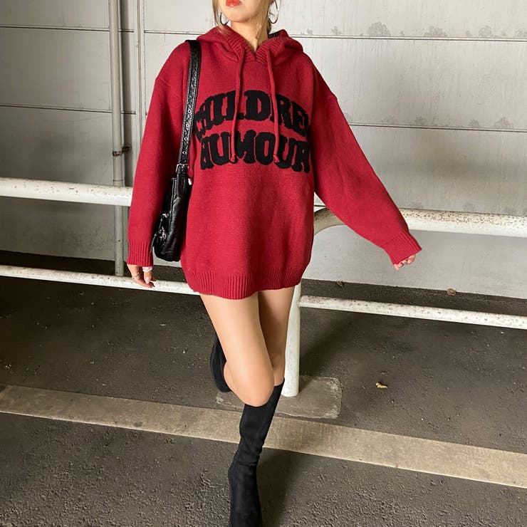 フードロゴニットチュニック | non-hedge  | 詳細画像4 