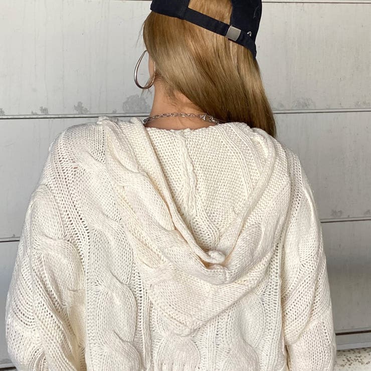 ケーブルフードショートプルオーバー | non-hedge  | 詳細画像12 