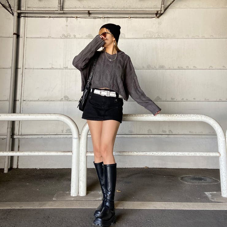 ケーブルフードショートプルオーバー | non-hedge  | 詳細画像2 