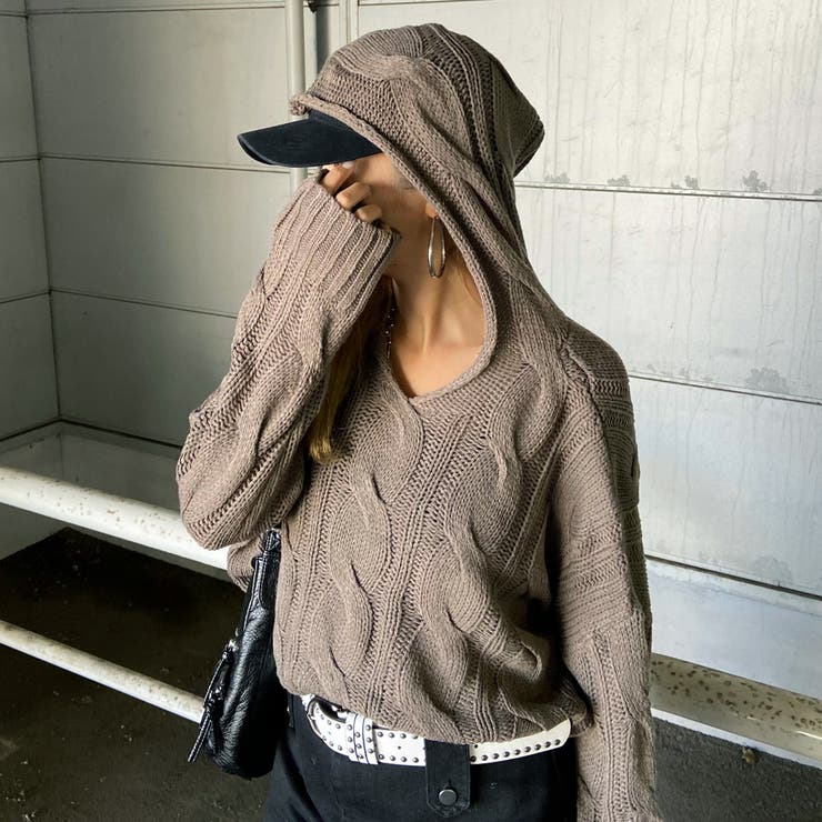 ケーブルフードショートプルオーバー | non-hedge  | 詳細画像21 