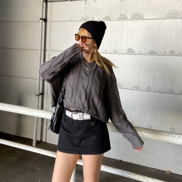 ケーブルフードショートプルオーバー | non-hedge  | 詳細画像3 