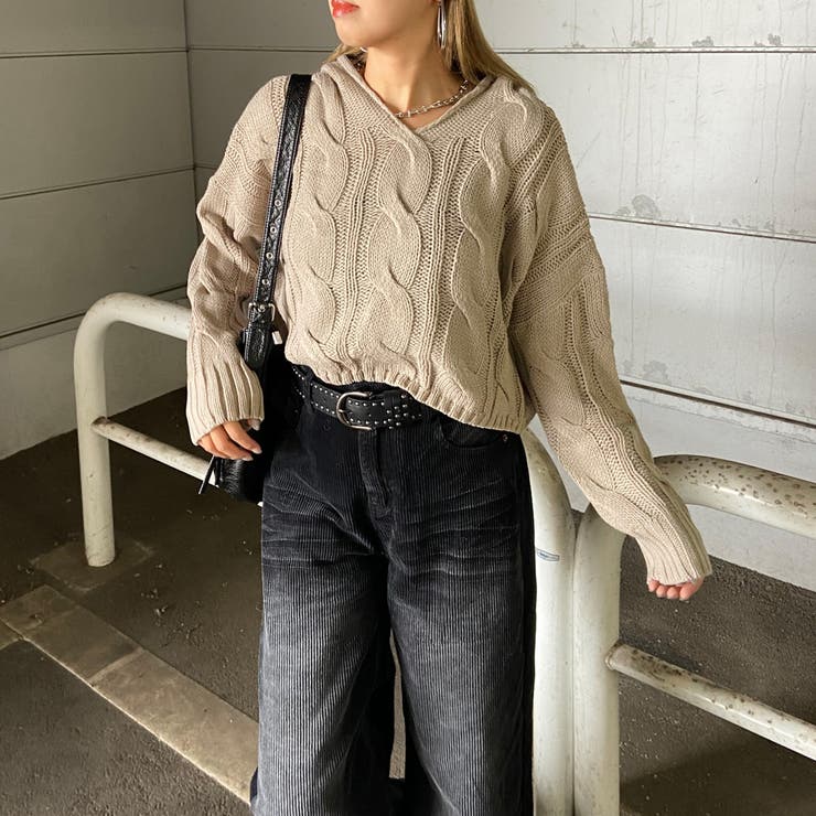 ケーブルフードショートプルオーバー | non-hedge  | 詳細画像27 