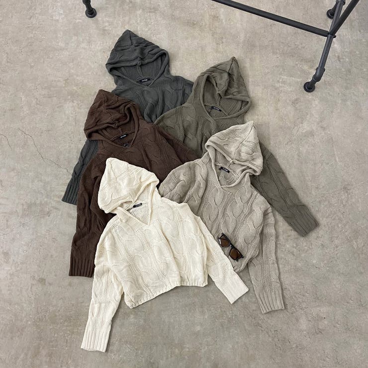 ケーブルフードショートプルオーバー | non-hedge  | 詳細画像30 