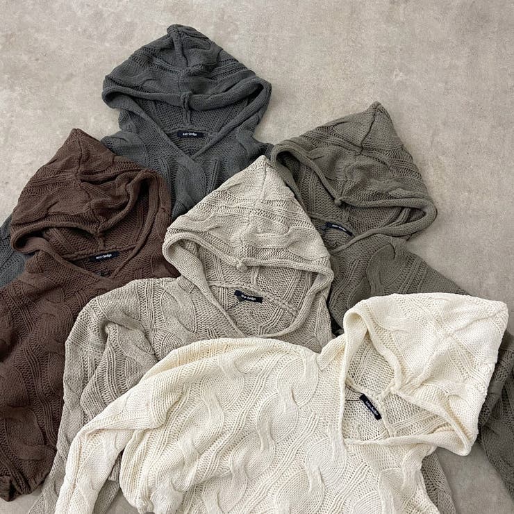 ケーブルフードショートプルオーバー | non-hedge  | 詳細画像31 