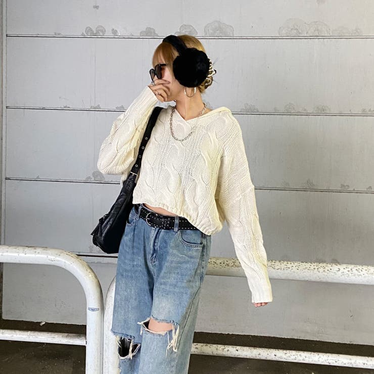 ケーブルフードショートプルオーバー | non-hedge  | 詳細画像6 