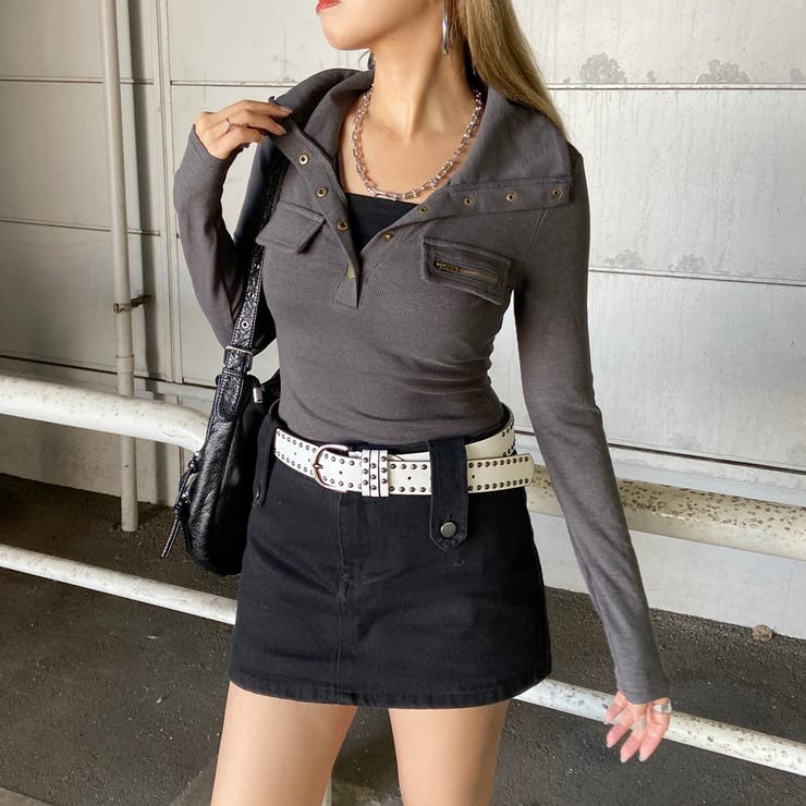 チャコール | ポケZIPポロ | non-hedge 