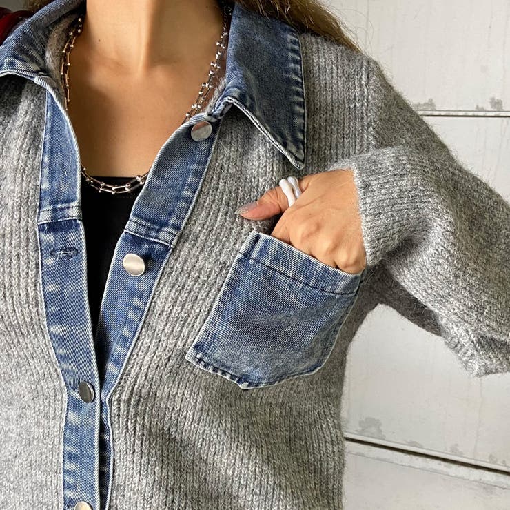 デニム切替トップス | non-hedge  | 詳細画像12 