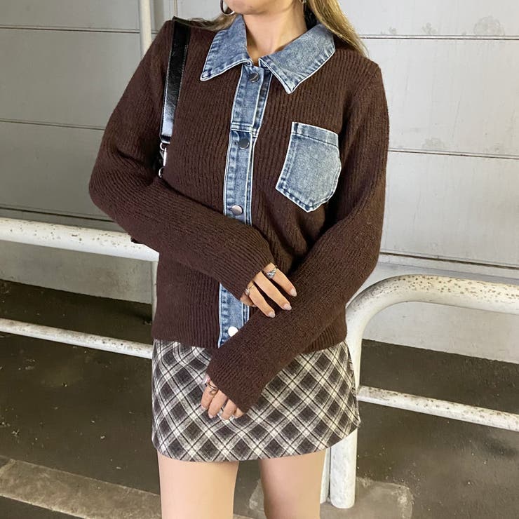 デニム切替トップス | non-hedge  | 詳細画像16 