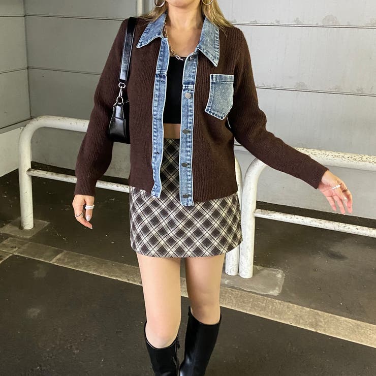 デニム切替トップス | non-hedge  | 詳細画像17 