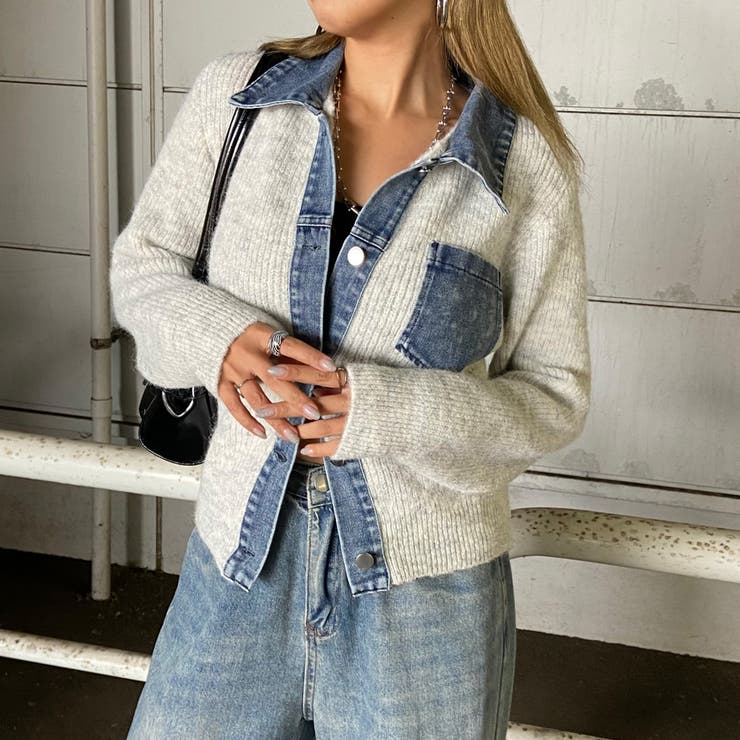 デニム切替トップス | non-hedge  | 詳細画像22 