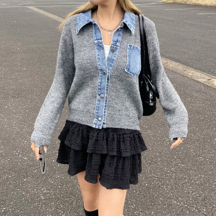 デニム切替トップス | non-hedge  | 詳細画像32 