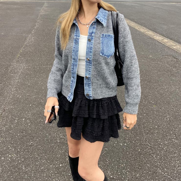 デニム切替トップス | non-hedge  | 詳細画像34 