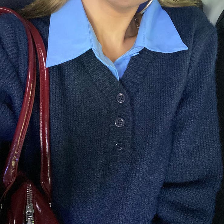 シャツ見せかけニットチュニック | non-hedge  | 詳細画像22 