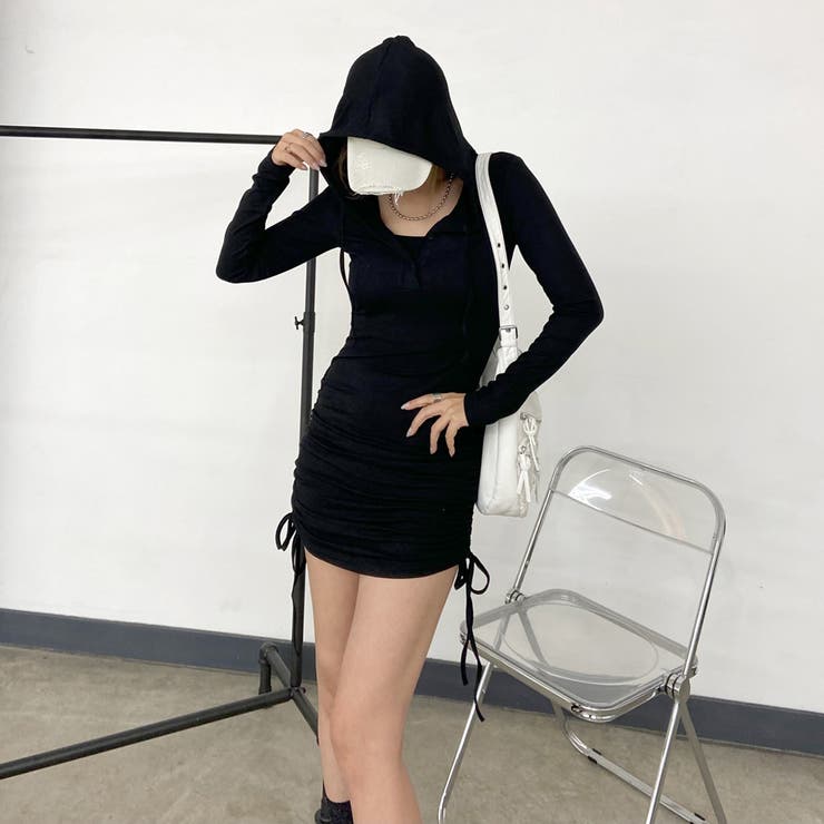 フードヘンリードロストワンピース | non-hedge  | 詳細画像11 