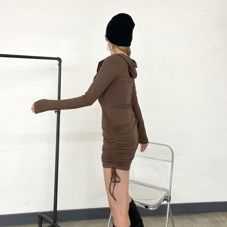 フードヘンリードロストワンピース | non-hedge  | 詳細画像15 