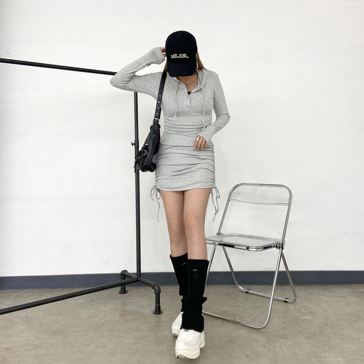 フードヘンリードロストワンピース | non-hedge  | 詳細画像2 