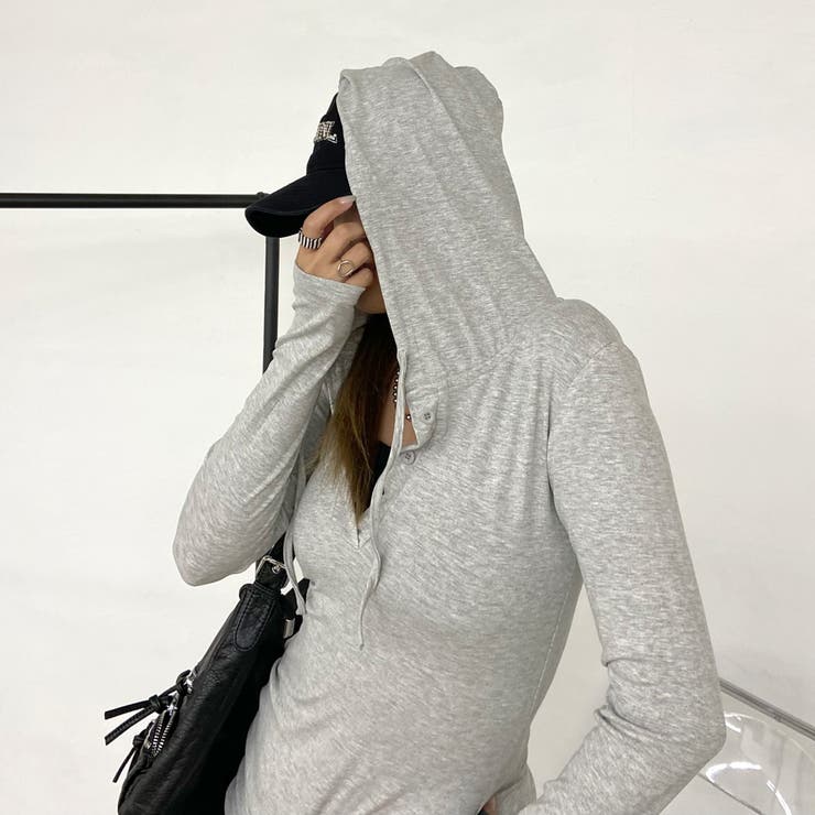 フードヘンリードロストワンピース | non-hedge  | 詳細画像6 